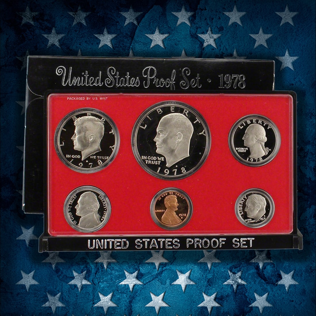 1970-1979 Full Decade Proof Set Run 57 Coins 10 Complete Sets Complete Ike $1 Set - 10