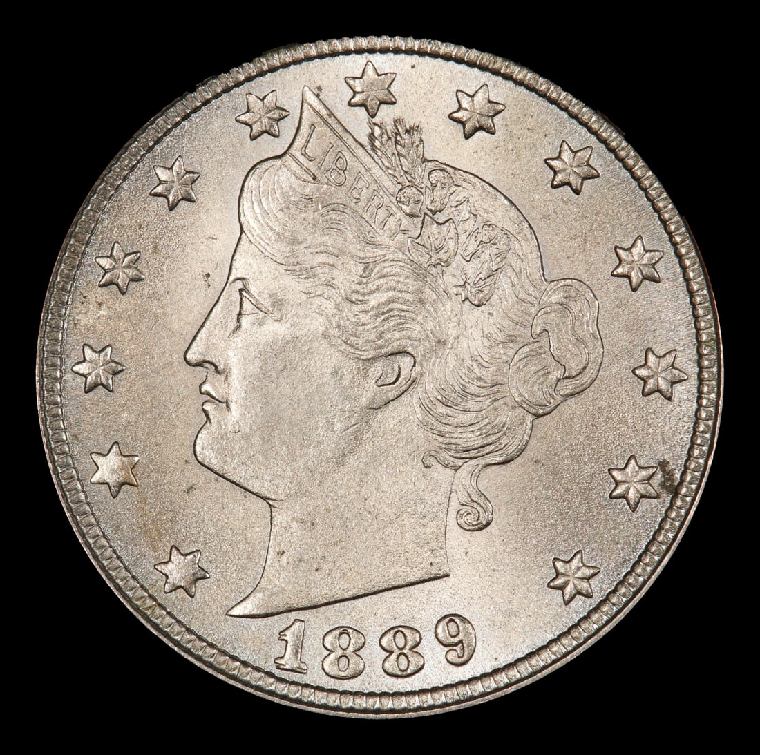 1889 Liberty Nickel 5c Grades ms65 - 2