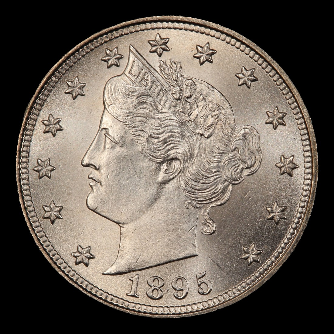 1895 Liberty Nickel 5c ms65+ SEGS - 2