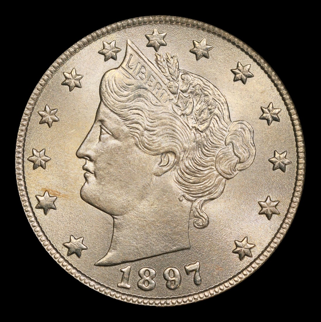 1897 Liberty Nickel 5c Grades ms65 - 2