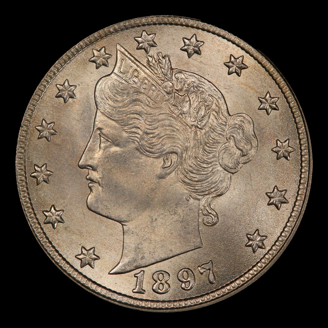 1897 Liberty Nickel 5c ms66 SEGS - 2