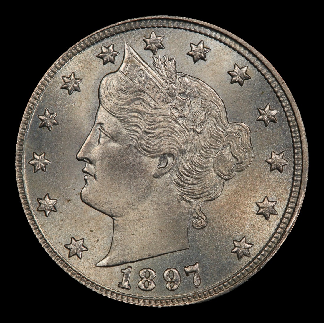 1897 Liberty Nickel 5c ms66+ SEGS - 2