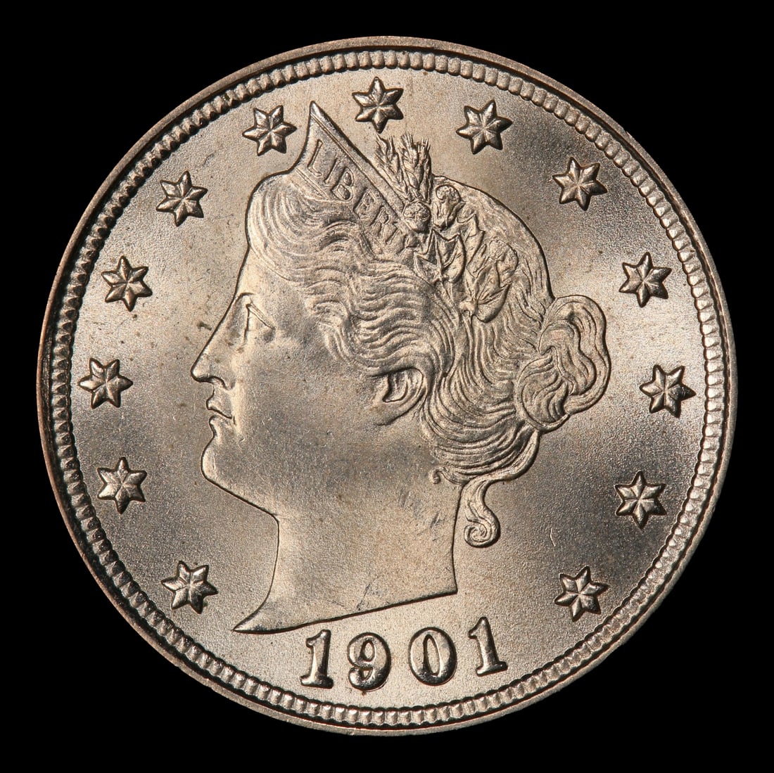 1901 Liberty Nickel 5c ms66 SEGS - 2