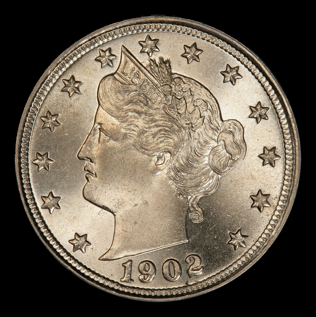 1902 Liberty Nickel 5c Grades ms65+ - 2