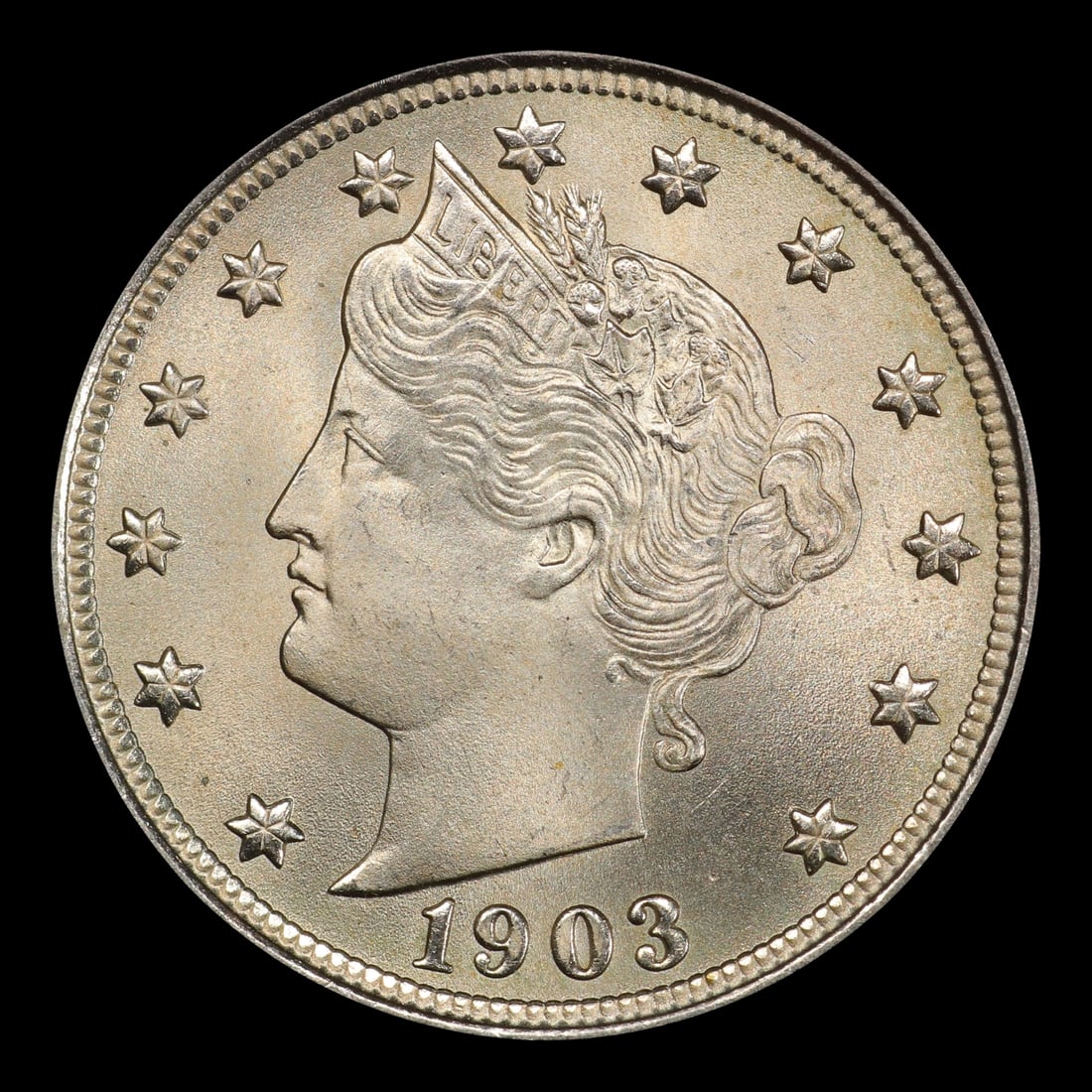 1903 Liberty Nickel 5c Grades ms65+ - 2