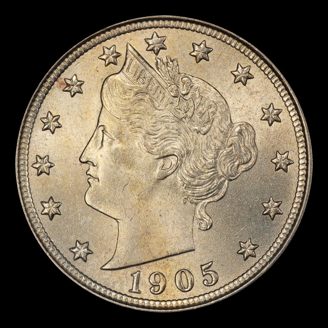 1905 Liberty Nickel 5c Grades ms65+ - 2