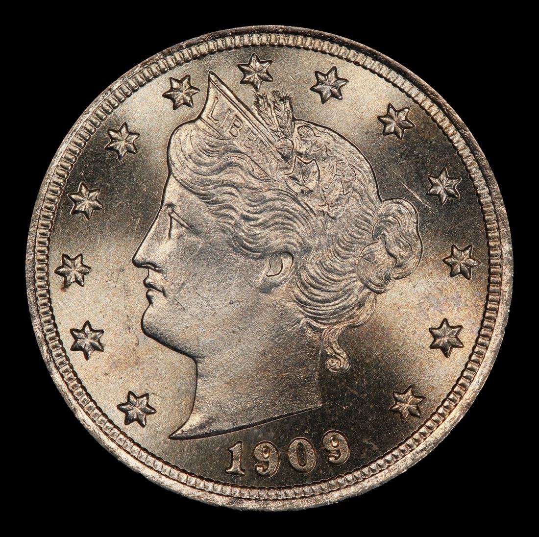 1909 Liberty Nickel 5c Grades ms65 - 2