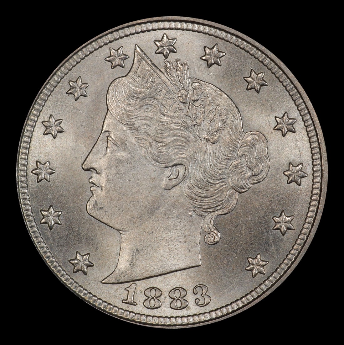 1883 CENTS Liberty Nickel 5c ms65 SEGS - 2