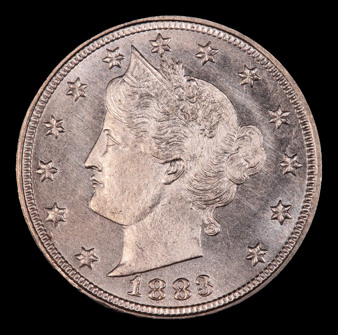 1883 n/c Liberty Nickel 5c Grades ms66 - 2