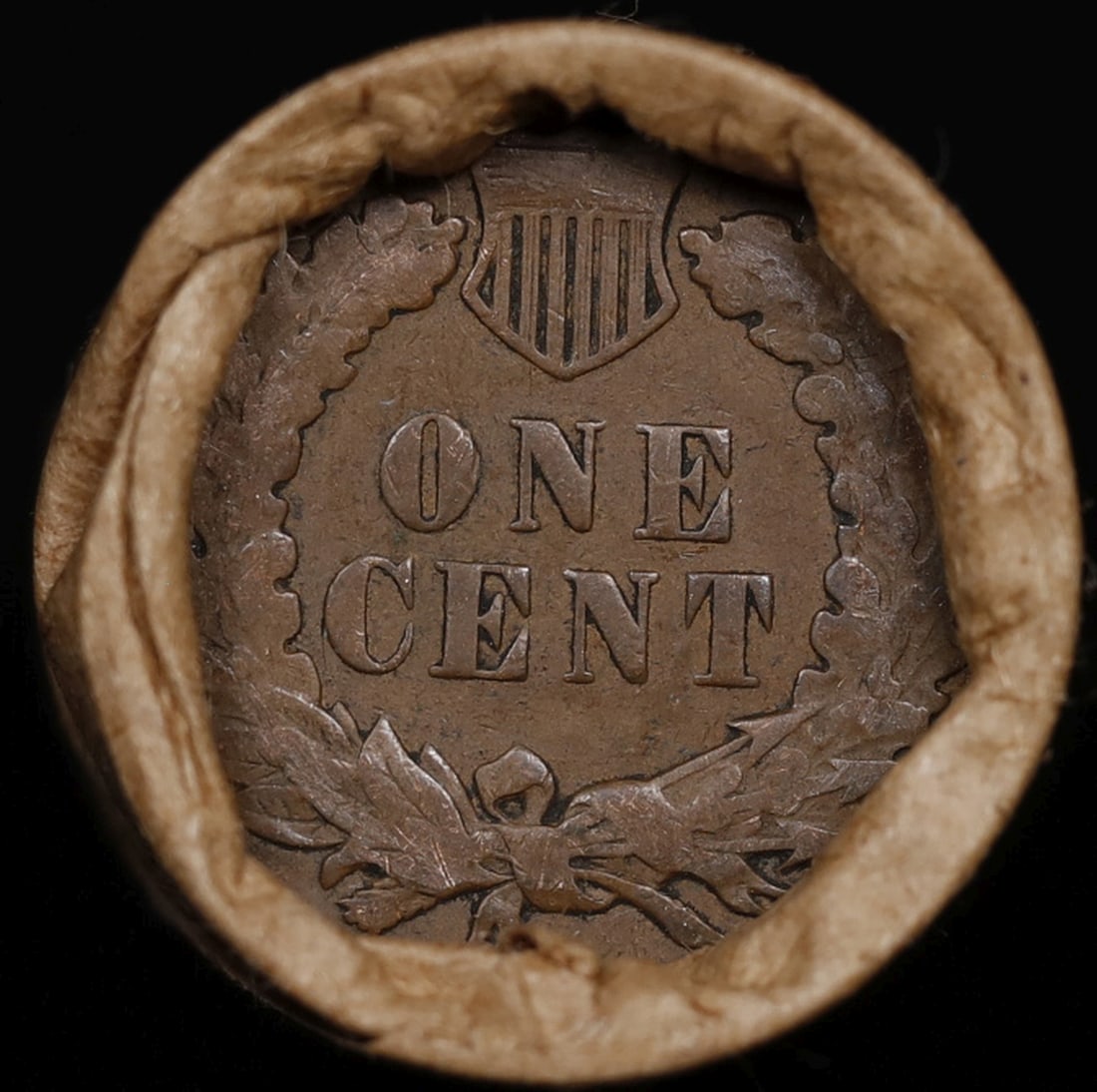 Lincoln Wheat Cent 1c Mixed Roll Orig Brandt McDonalds Wrapper, 1919-d end, Indian other end - 3