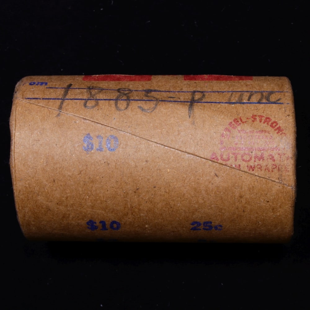 Full solid date 1885-p Uncirculated Morgan silver dollar roll, 20 coins - 6