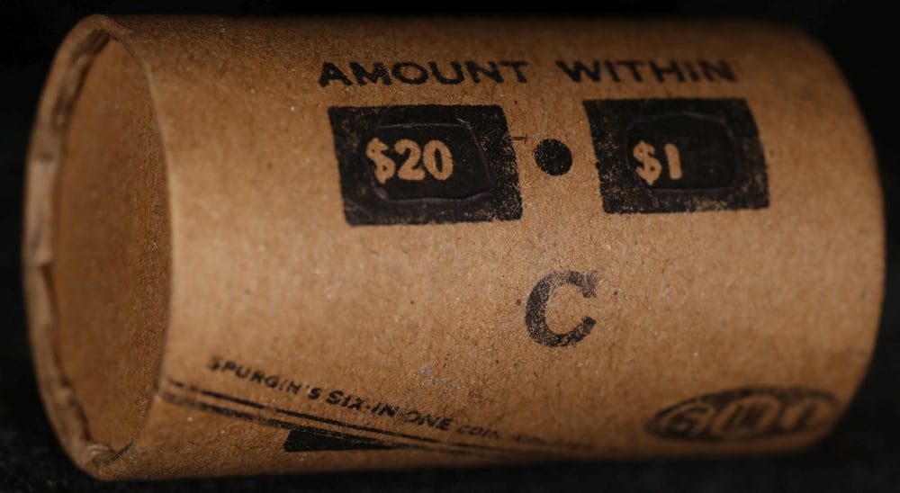 Peace Silver Dollar GIMBLES Roll Circ C 20 Coin - 4
