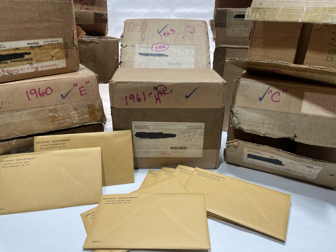 Original sealed 1957 United States Mint Proof Set Tennessee Valley Hoard - 5
