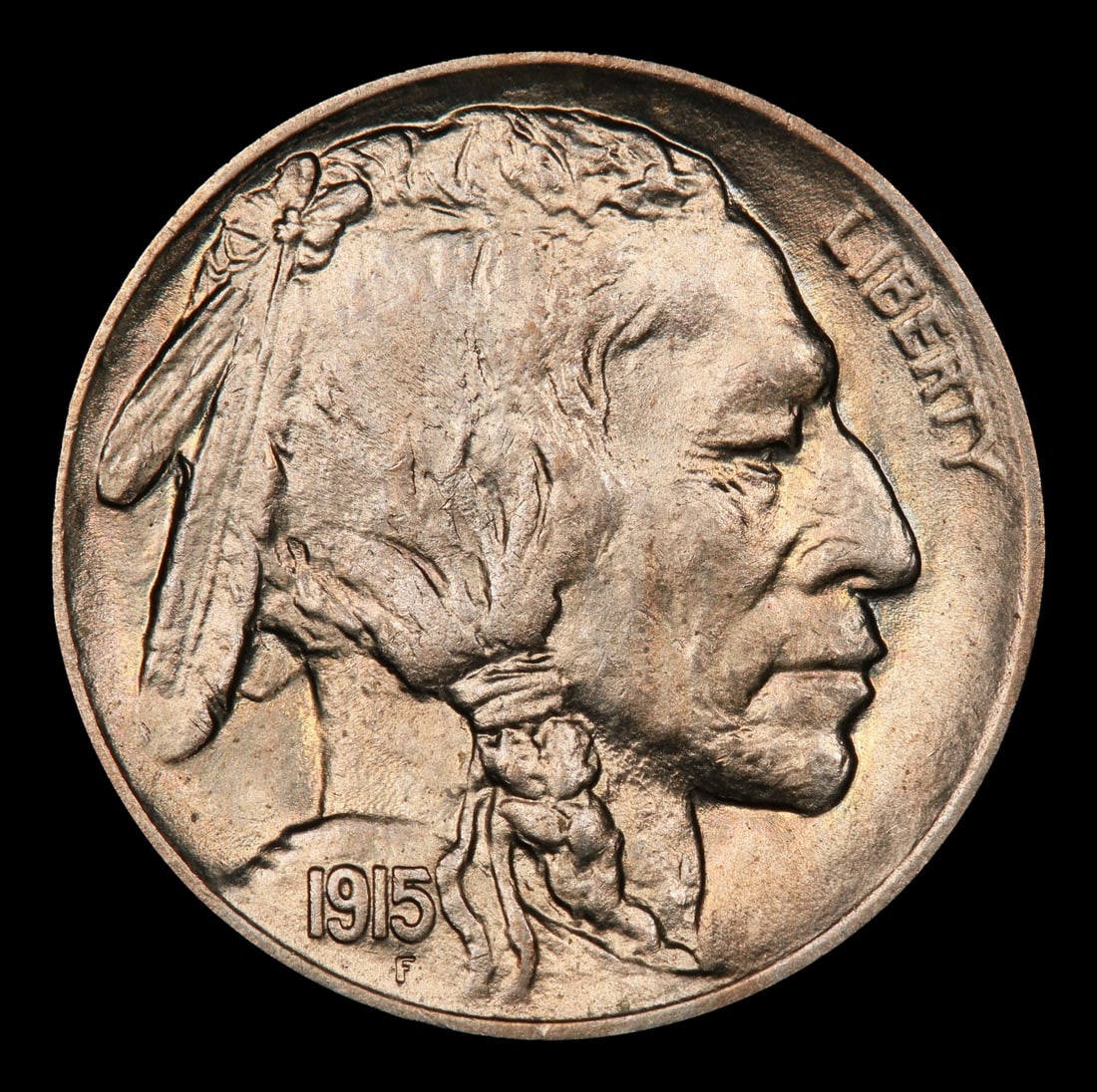 1915-p Buffalo Nickel 5c Grades ms65 - 2