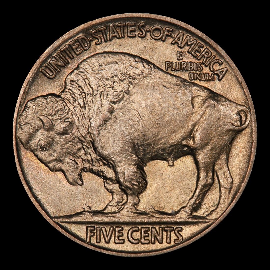 1915-p Buffalo Nickel 5c Grades ms65 - 3