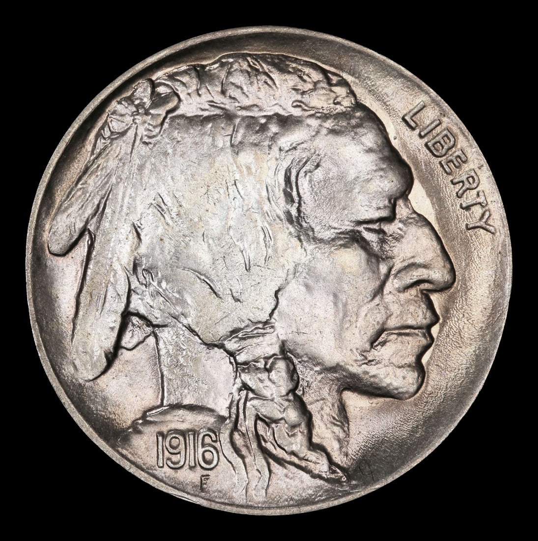 1916-p Buffalo Nickel 5c Grades ms65 - 2