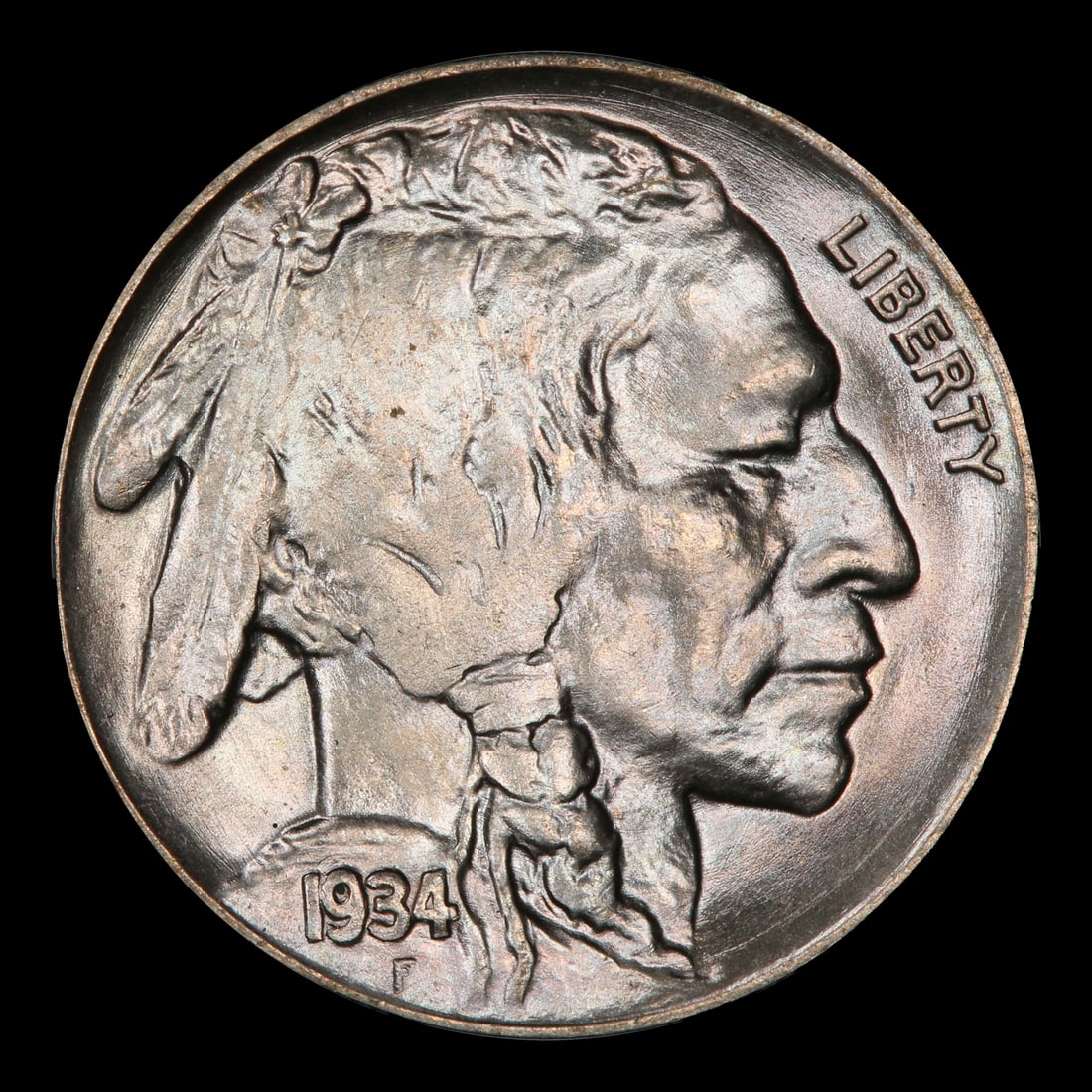 1934-p Buffalo Nickel 5c Grades ms66 - 2