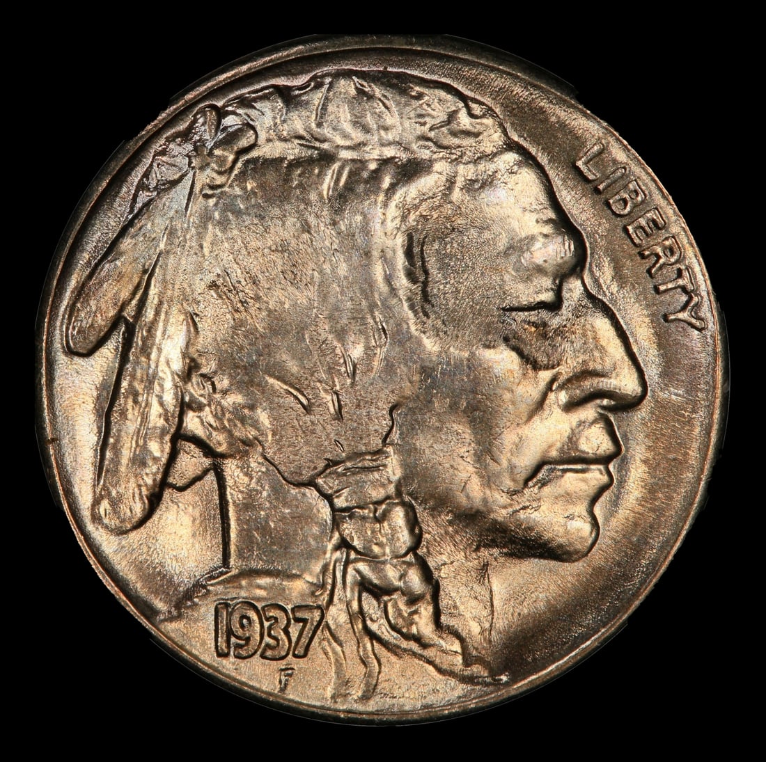 1937-s Buffalo Nickel 5c Grades ms66 - 2