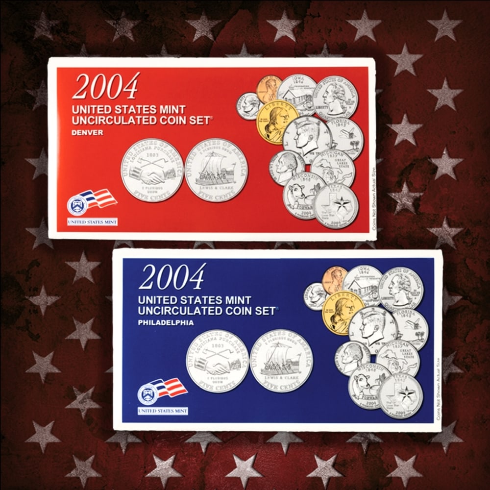 1999-2009 Mint Set Run - 256 Coins, 11 Complete Sets Complete 50 State Quarters & Territories Run - 7