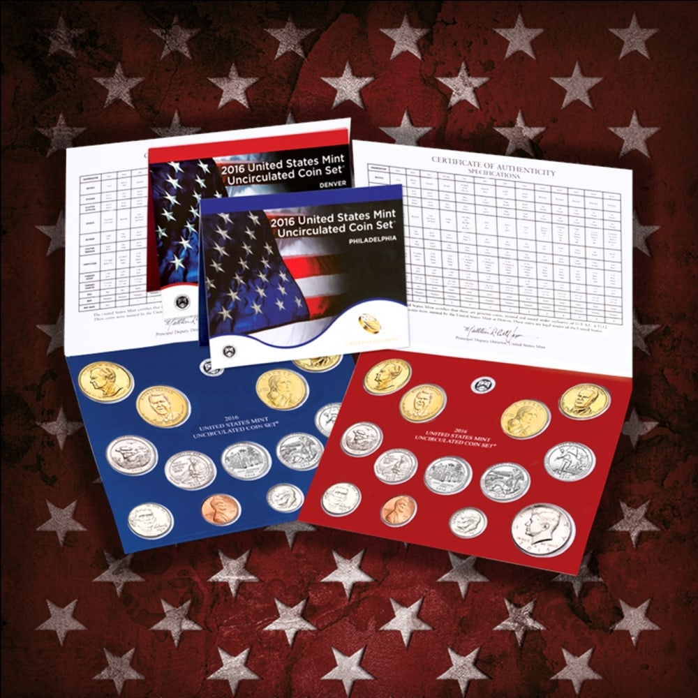 2000-2024 25 Years Mint Set Run - 584 Coins, 25 Complete Sets Comeplete 21st century Set - 18