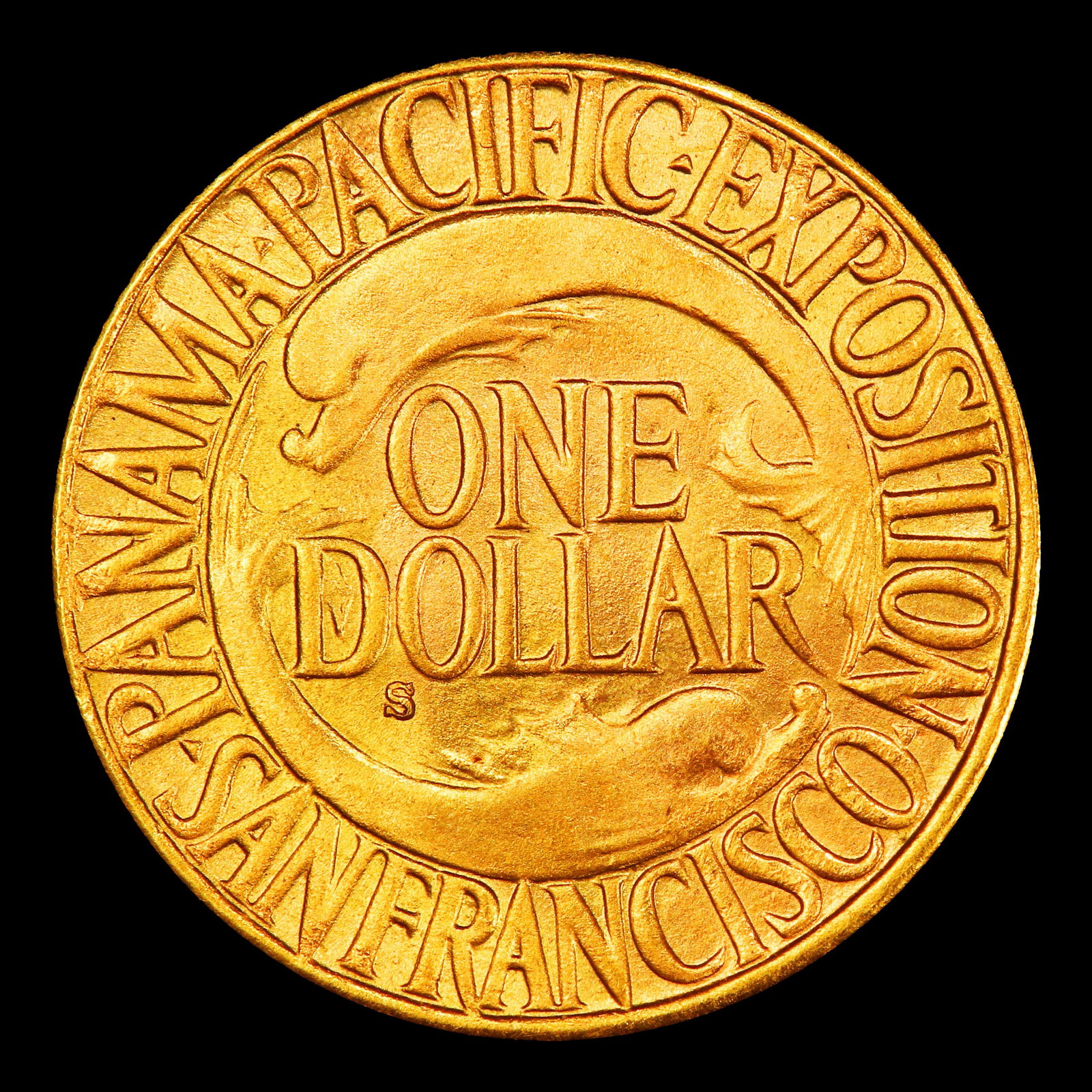 1915-s Panama Pacific Gold Commem Dollar 1 ms66 SEGS - 3