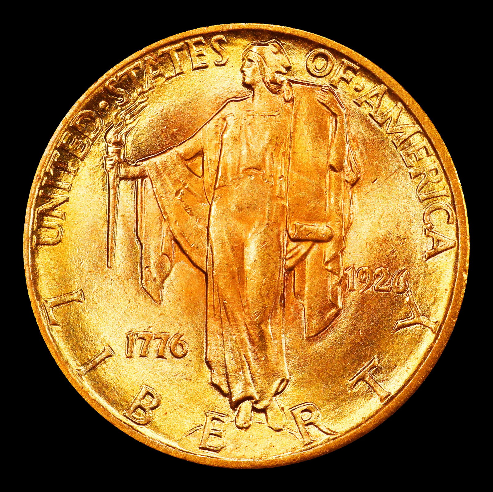 1926 Sesqui Gold Commem Near Top Pop! $2 1/2 ms66+ SEGS - 2