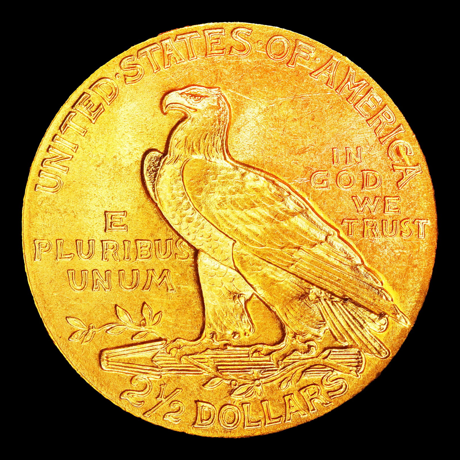 1908-p Gold Indian Quarter Eagle $2 1/2 ms64+ SEGS - 3