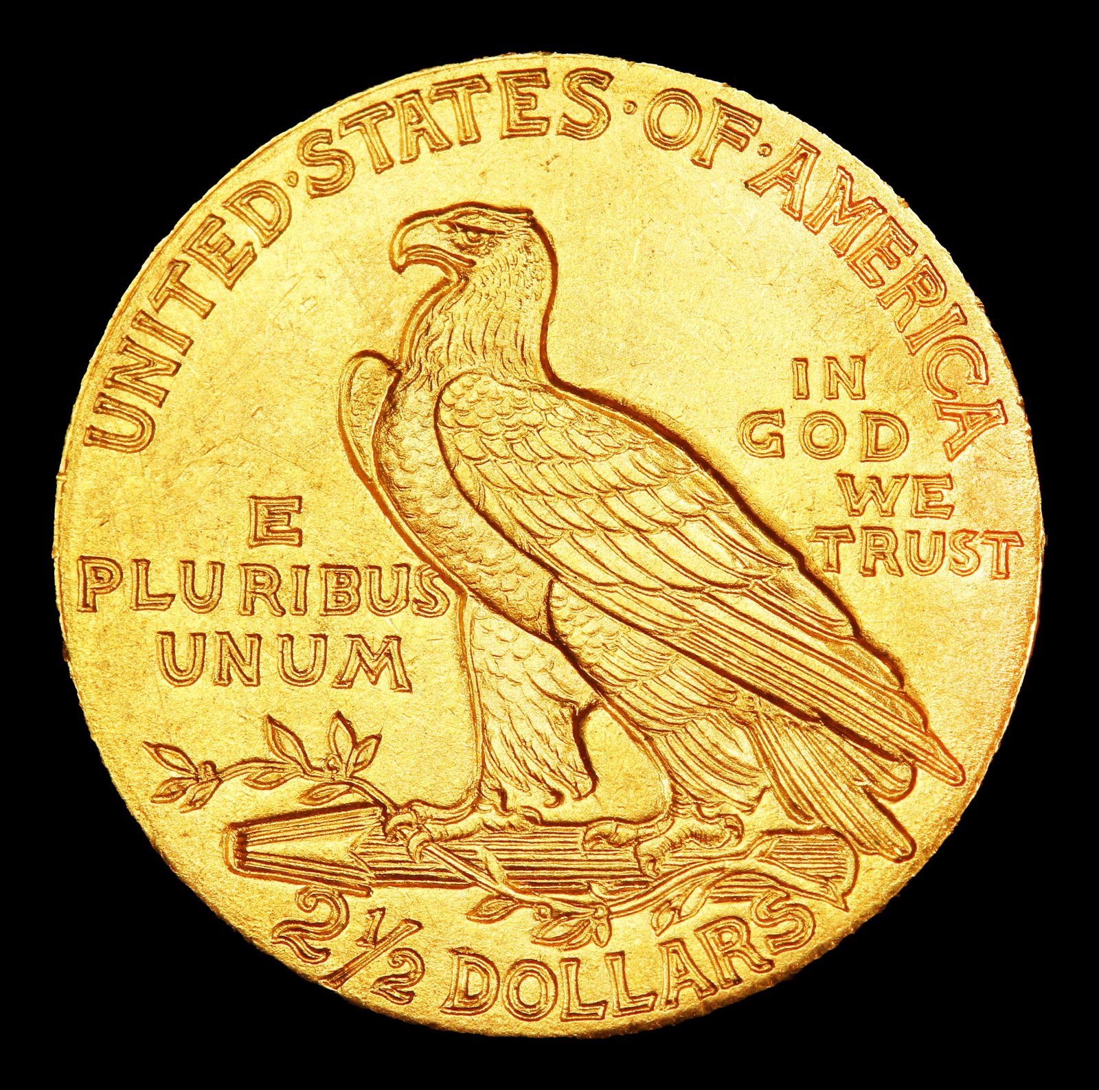 1911-p Gold Indian Quarter Eagle Near Top Pop! $2 1/2 ms65 SEGS - 3