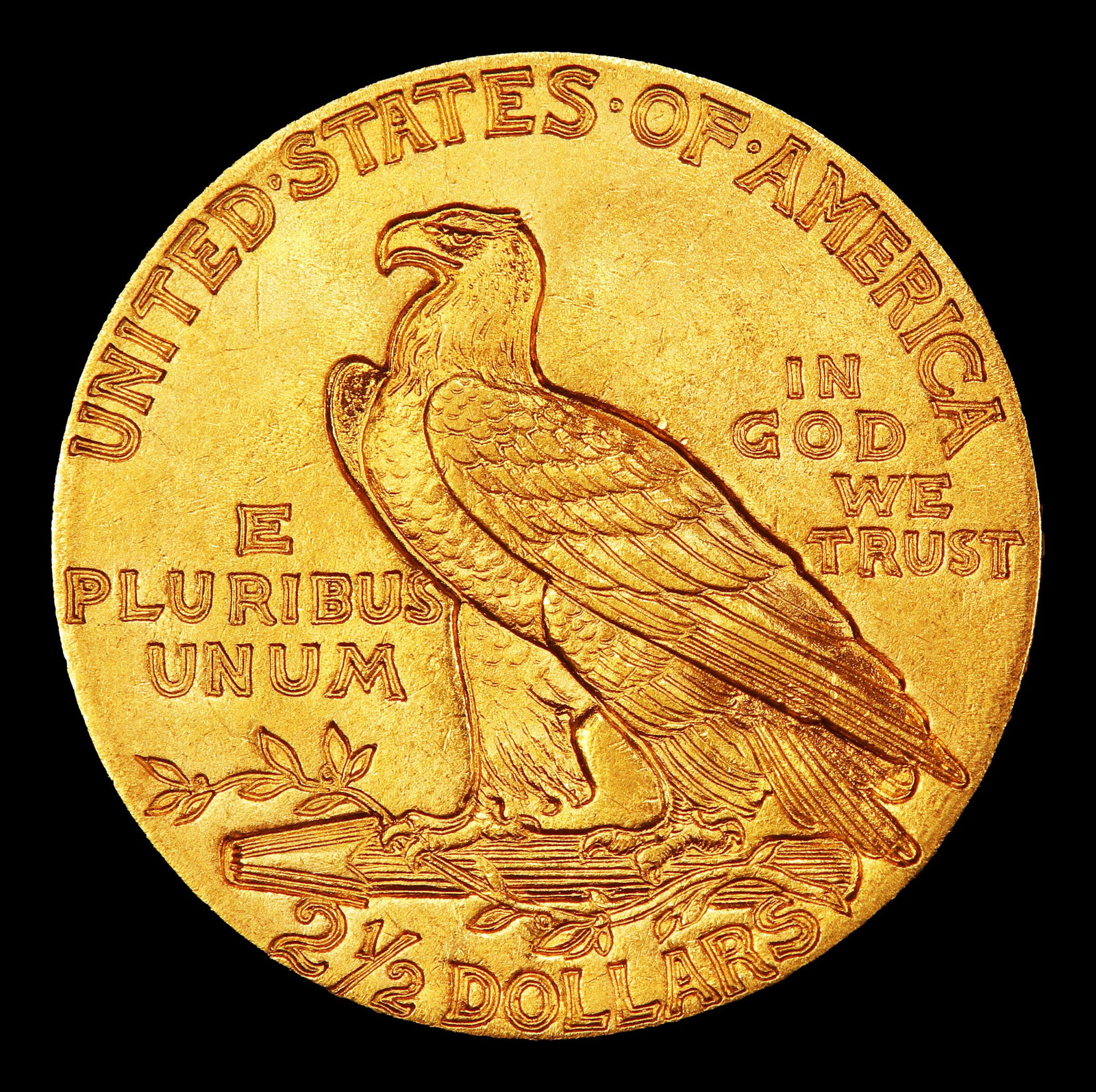 1913-p Gold Indian Quarter Eagle Near Top Pop! $2 1/2 ms65+ SEGS - 3