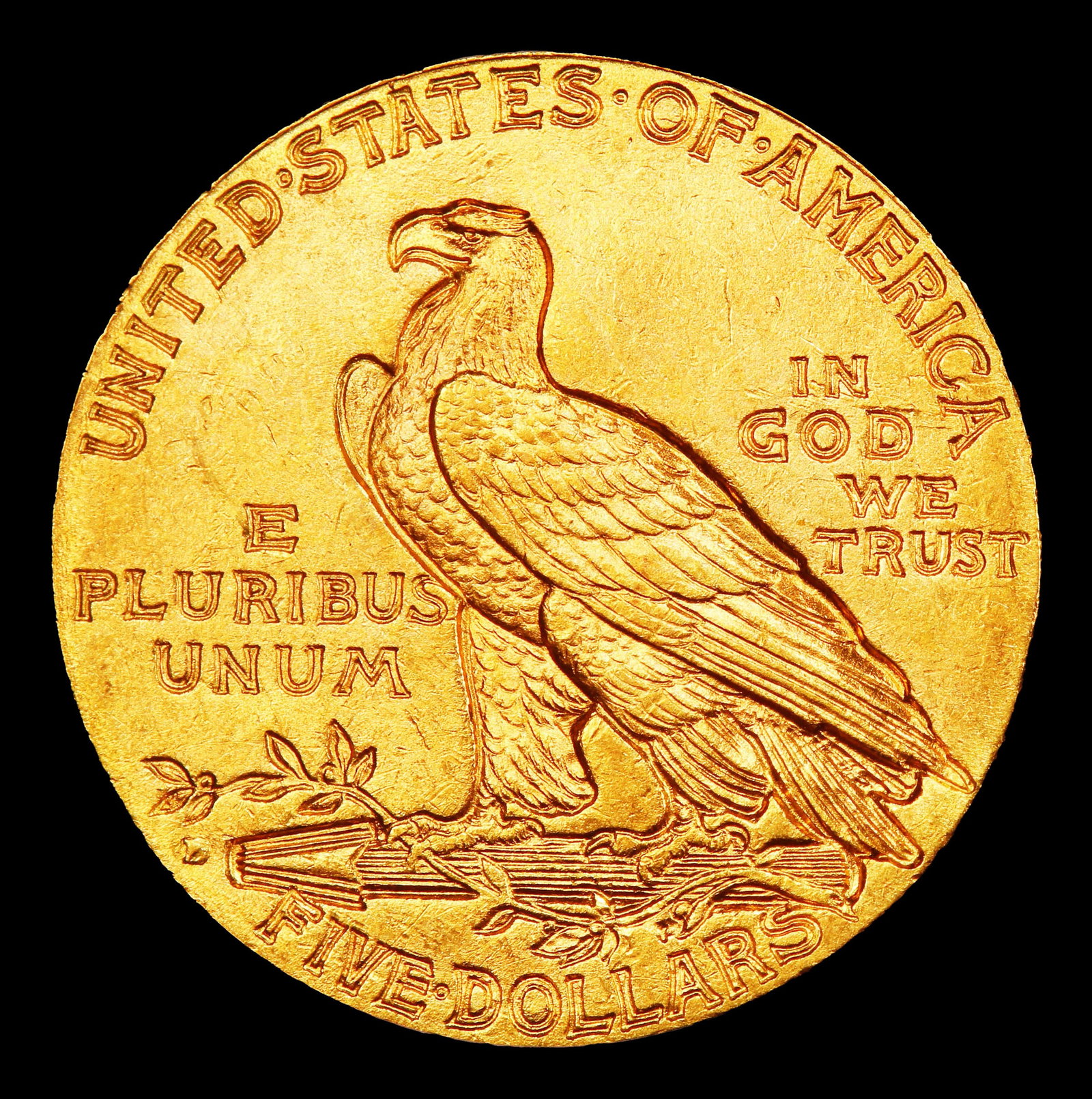 1909-d Gold Indian Half Eagle $5 ms64+ SEGS - 3