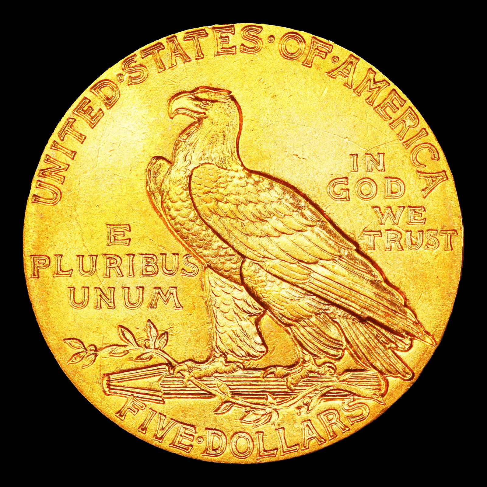 1914-p Gold Indian Half Eagle $5 ms64 SEGS - 3