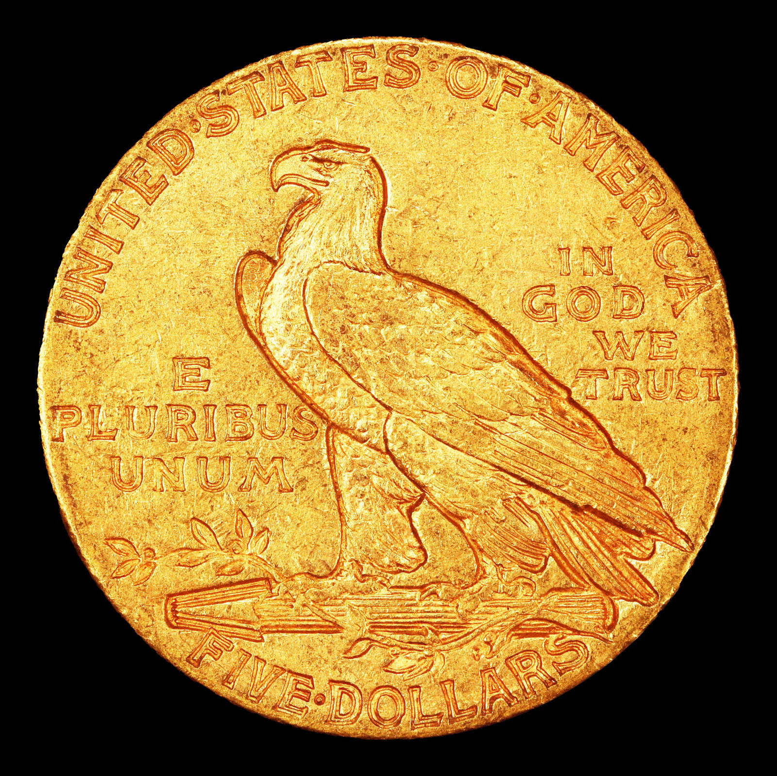 1915-s Gold Indian Half Eagle $5 ms63+ USCG - 3
