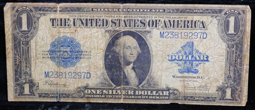 1923 $1 large size Silver Certificate Grades f+ Signatures Speelman/White - 2