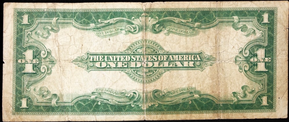 1923 $1 large size Silver Certificate Grades vf+ Signatures Speelman/White - 3