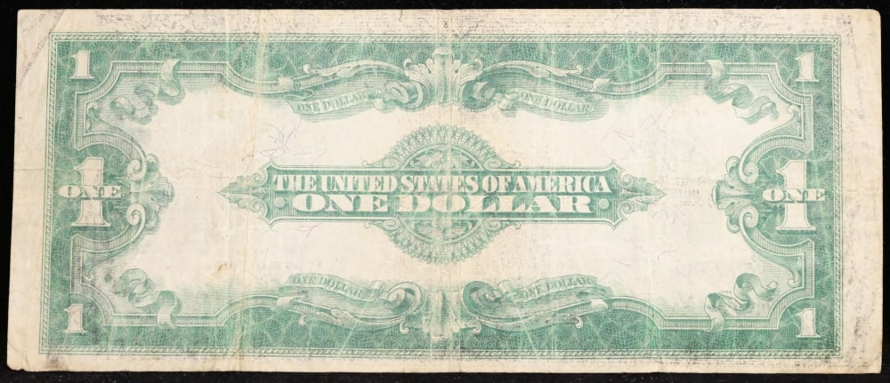 1923 $1 large size Silver Certificate Grades vf+ Signatures Speelman/White - 3