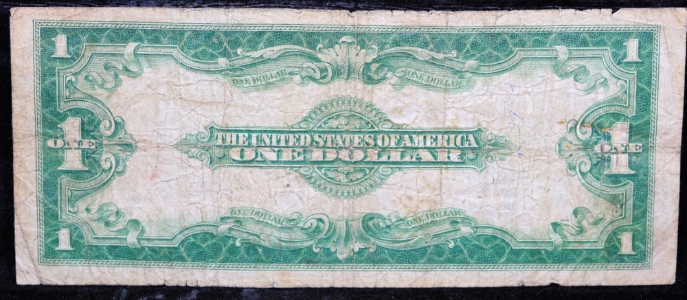1923 $1 large size Silver Certificate Grades vf+ Signatures Woods/White - 3