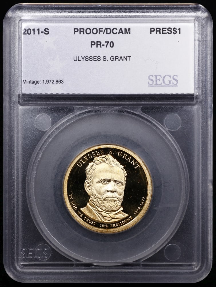 2011 US Silver Proof Set Graded pr70 DCAM By SEGS about 1.5 oz of pure silver 13 Coins - 12