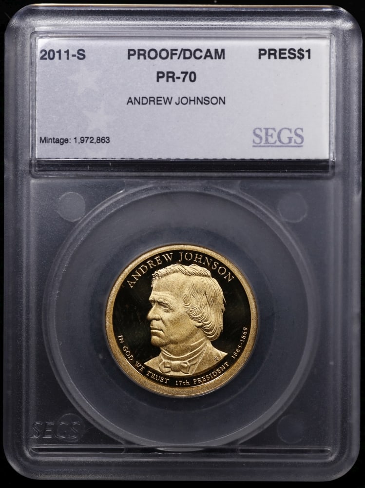 2011 US Silver Proof Set Graded pr70 DCAM By SEGS about 1.5 oz of pure silver 13 Coins - 13