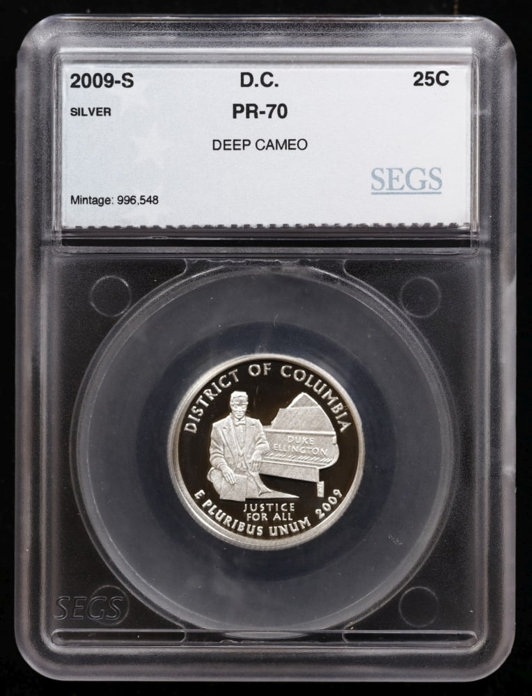 Rare 2009 US Silver Proof Set Graded pr70 DCAM By SEGS Over 1.5 oz of pure silver 17 Coins - 10