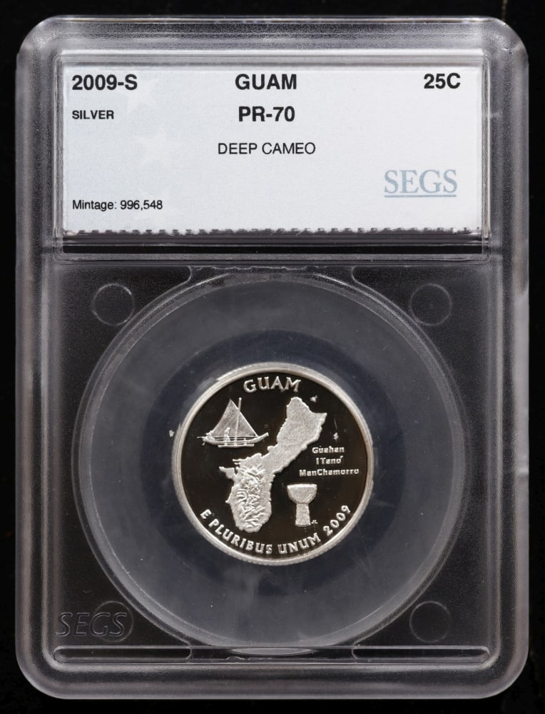 Rare 2009 US Silver Proof Set Graded pr70 DCAM By SEGS Over 1.5 oz of pure silver 17 Coins - 11
