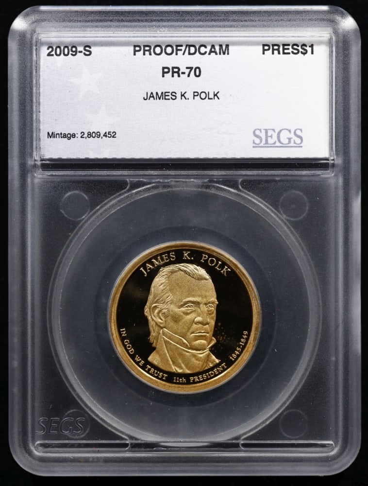 Rare 2009 US Silver Proof Set Graded pr70 DCAM By SEGS Over 1.5 oz of pure silver 17 Coins - 17