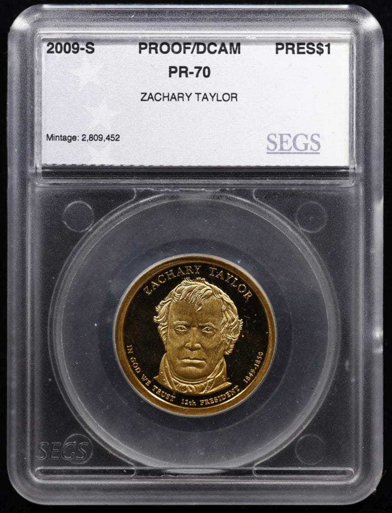 Rare 2009 US Silver Proof Set Graded pr70 DCAM By SEGS Over 1.5 oz of pure silver 17 Coins - 18