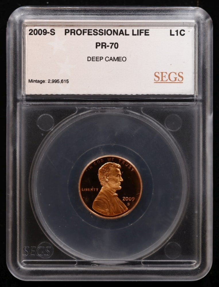 Rare 2009 US Silver Proof Set Graded pr70 DCAM By SEGS Over 1.5 oz of pure silver 17 Coins - 5