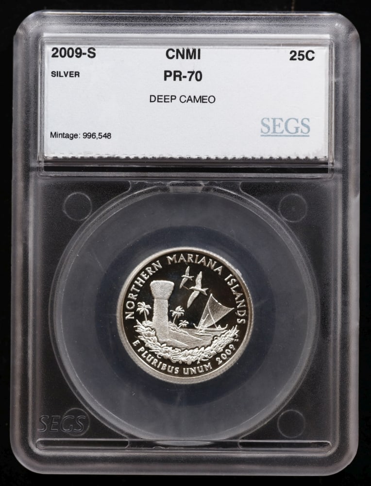 Rare 2009 US Silver Proof Set Graded pr70 DCAM By SEGS Over 1.5 oz of pure silver 17 Coins - 9