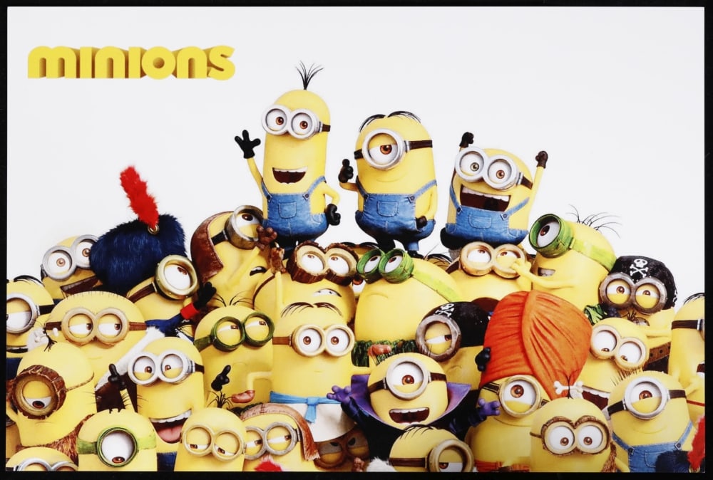 10 PC. Minions Gold Plated Round Collection In Custom Box W/ Special Backer card - 6