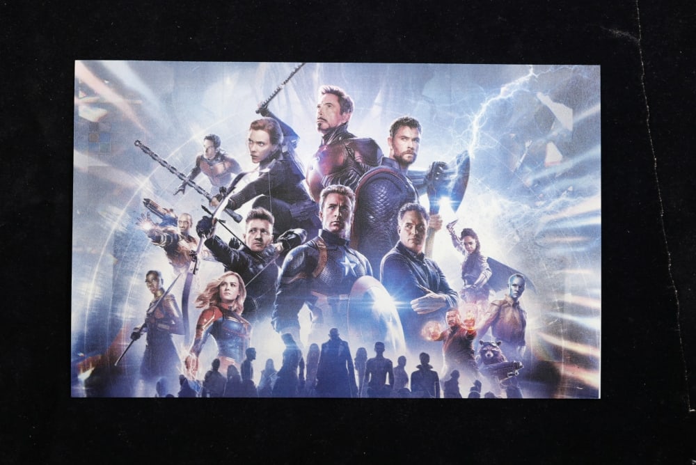 4 PC. Marvel Super Hero Gold Plated Art Bar Collection In Custom Box W/ Special Backer card - 7