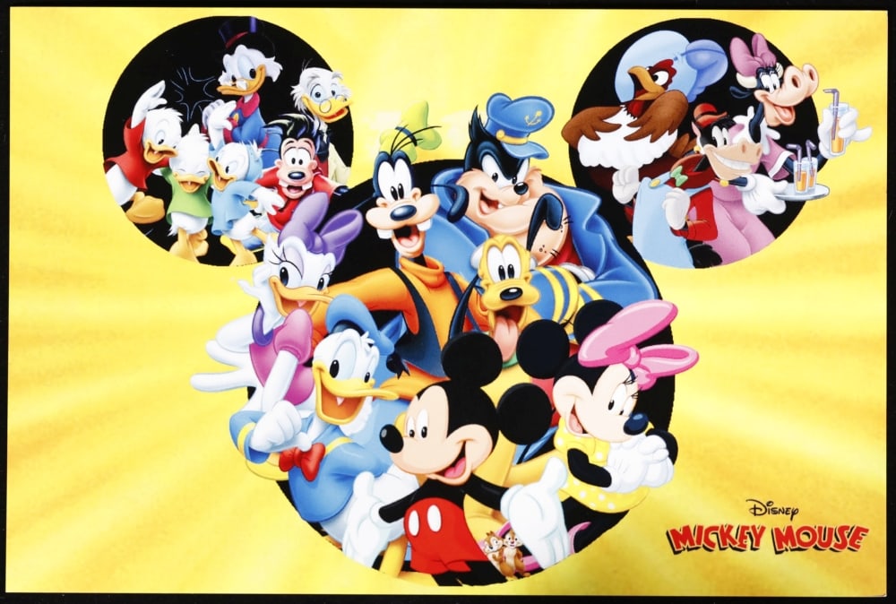 8 PC. Mickey Mouse & Friends Gold Plated Round Collection In Custom Box W/ Special Backer card - 6