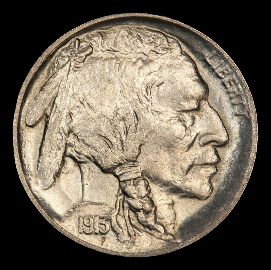 1913-d Ty I Buffalo Nickel 5c Grades ms65+ - 2