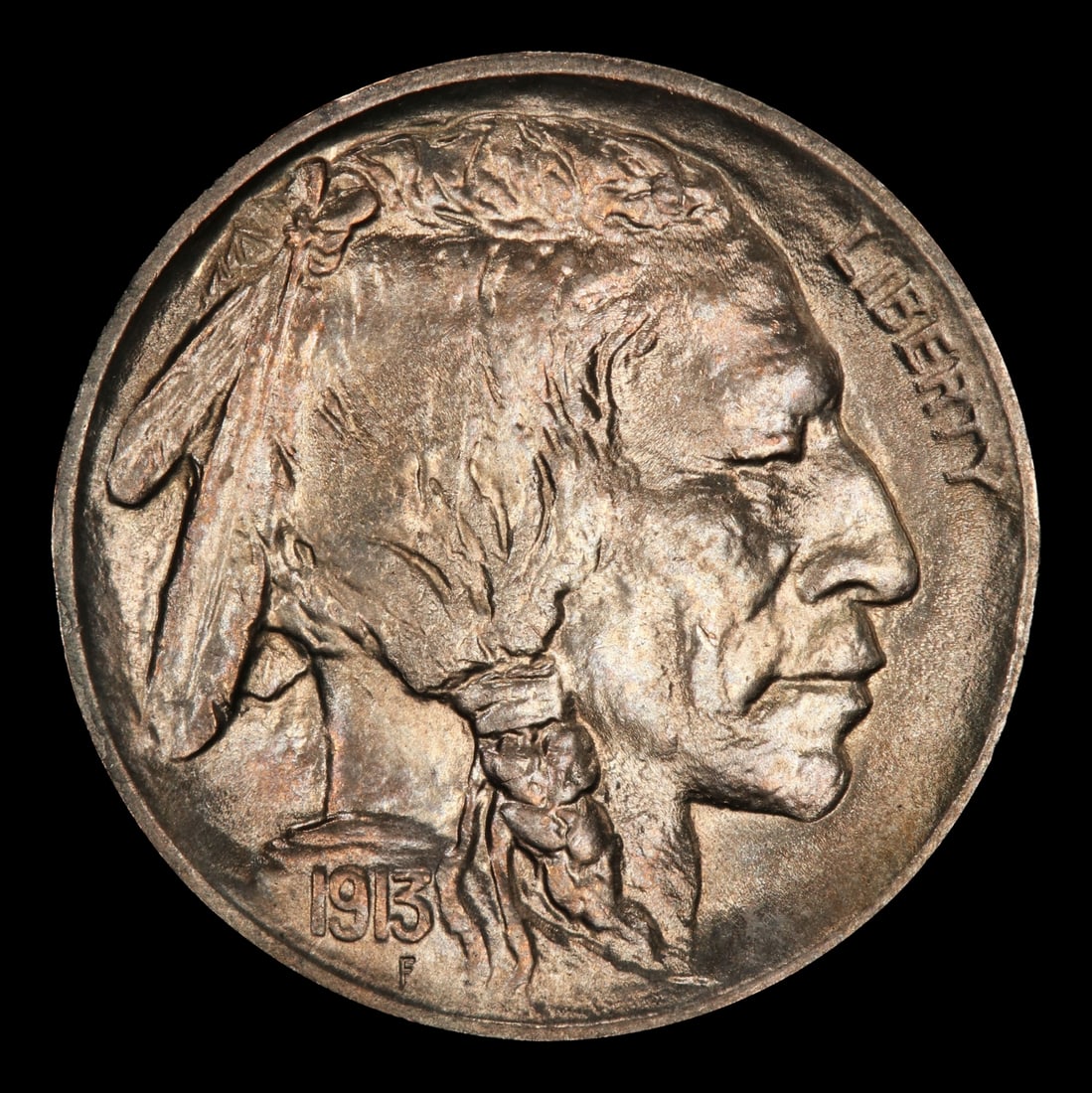 1913-p Ty I Buffalo Nickel 5c Grades ms66 - 2