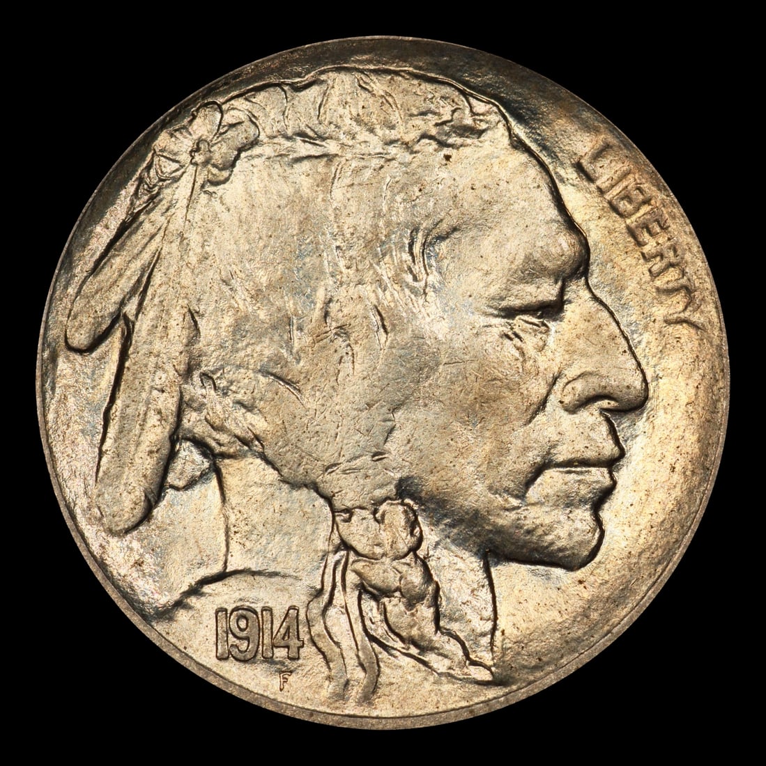 1914-s Buffalo Nickel 5c Grades ms64 - 2
